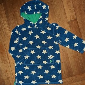 Mini Boden Towelling Throw-on size 6-7 blue stars